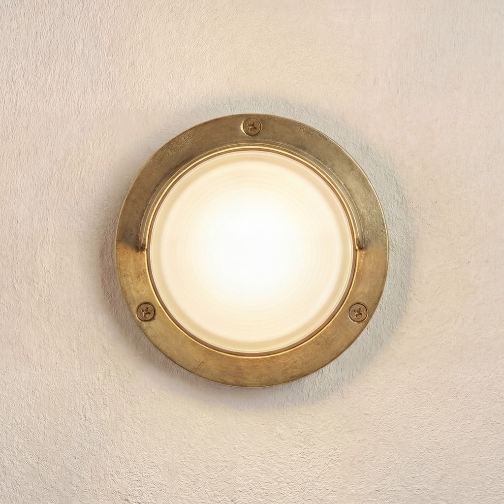 [09748] Walkway Eyelid Light (Raw Brass)