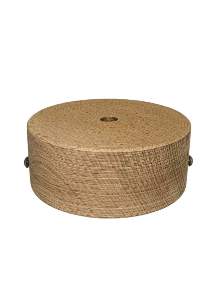 Wooden Ceiling Rose 100mm x 40mm - Natural