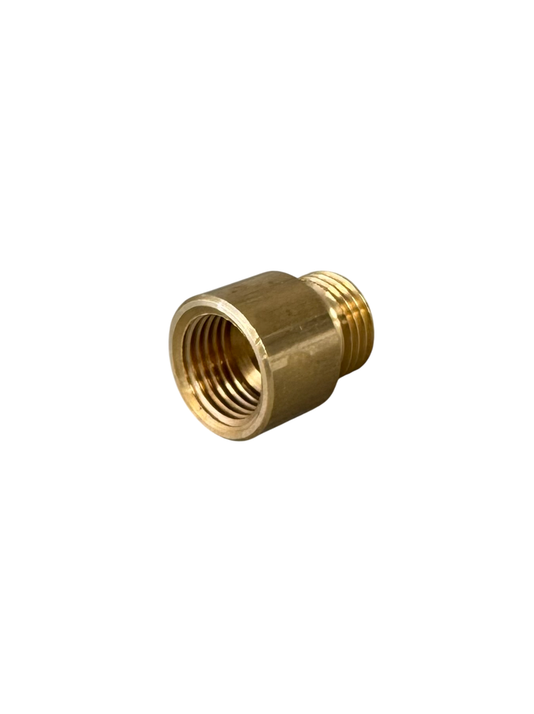 [06708] Adaptor / Spacer / Stem 10mm Male - 10mm Female (Brass)