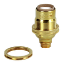 USA Brass E12 10mm Lampholder [Threaded Skirt]