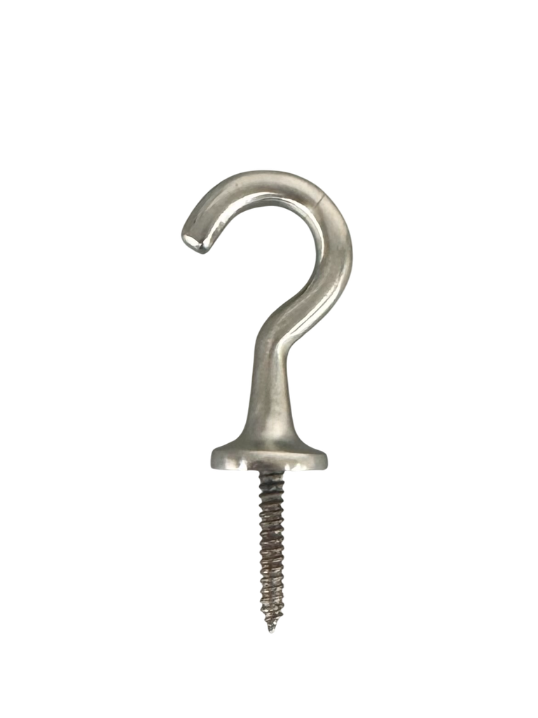 Decorative Screw Hook Brushed Nickel