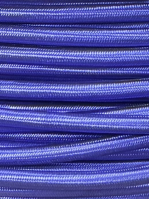Round Braided Cable 3 Core 0.75mm Purple
