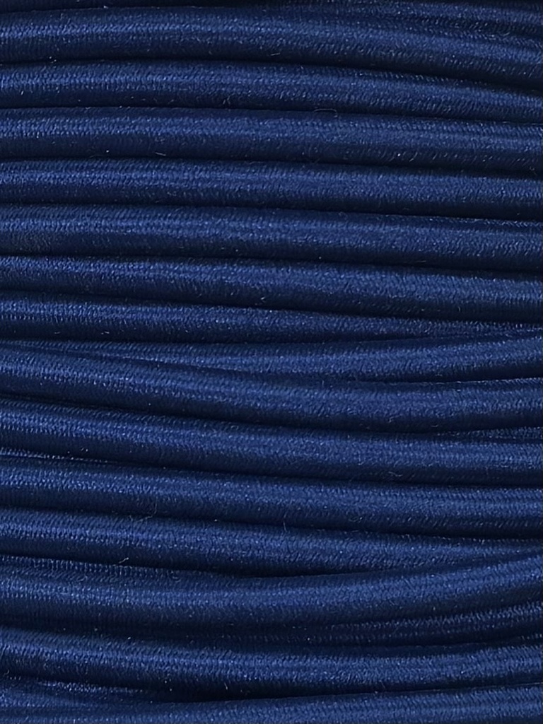 Round Braided Cable 3 Core 0.75mm Navy