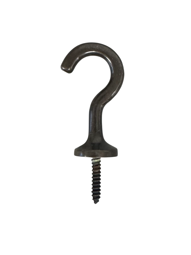 Decorative Screw Hook (Dark Antique Brass)