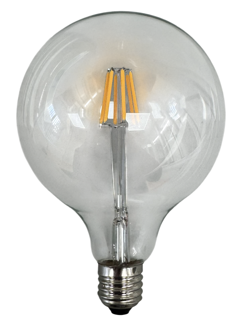 G125 Dimmable 5W E27 Clear Straight Filament Globe Bulb