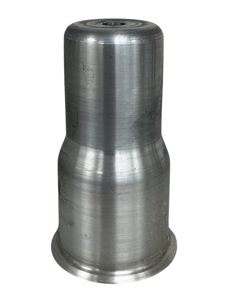 Tall ES Lampholder Cover With Lip - Aluminium