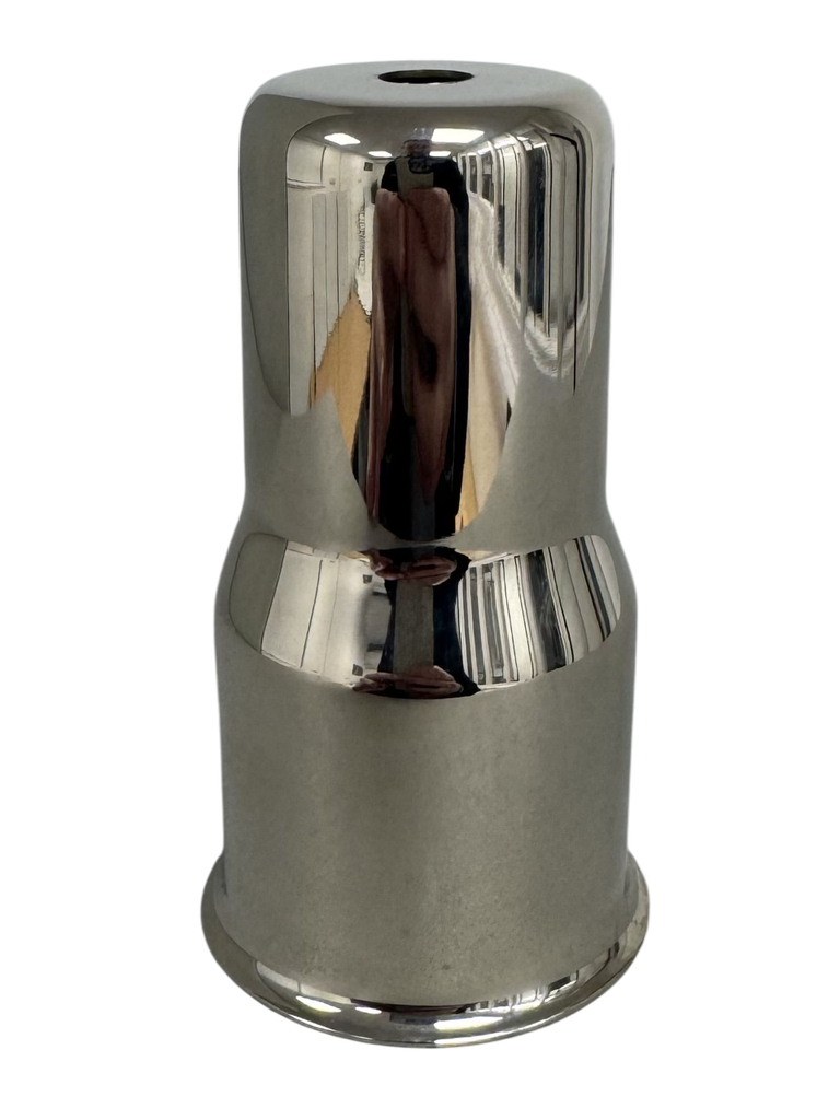 [12038] Tall ES Lampholder Cover With Lip - Nickel