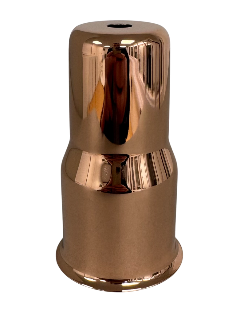[12039] Tall ES Lampholder Cover With Lip - Copper