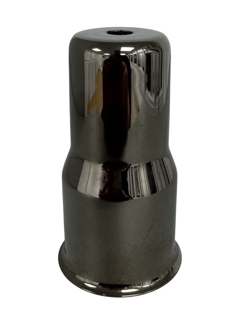 [12040] Tall ES Lampholder Cover With Lip - Black Nickel