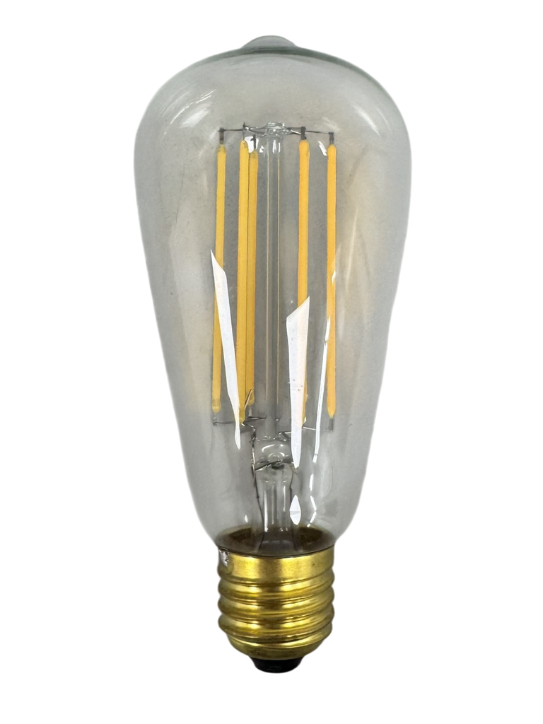 6W ES ST64 Dimmable Clear
