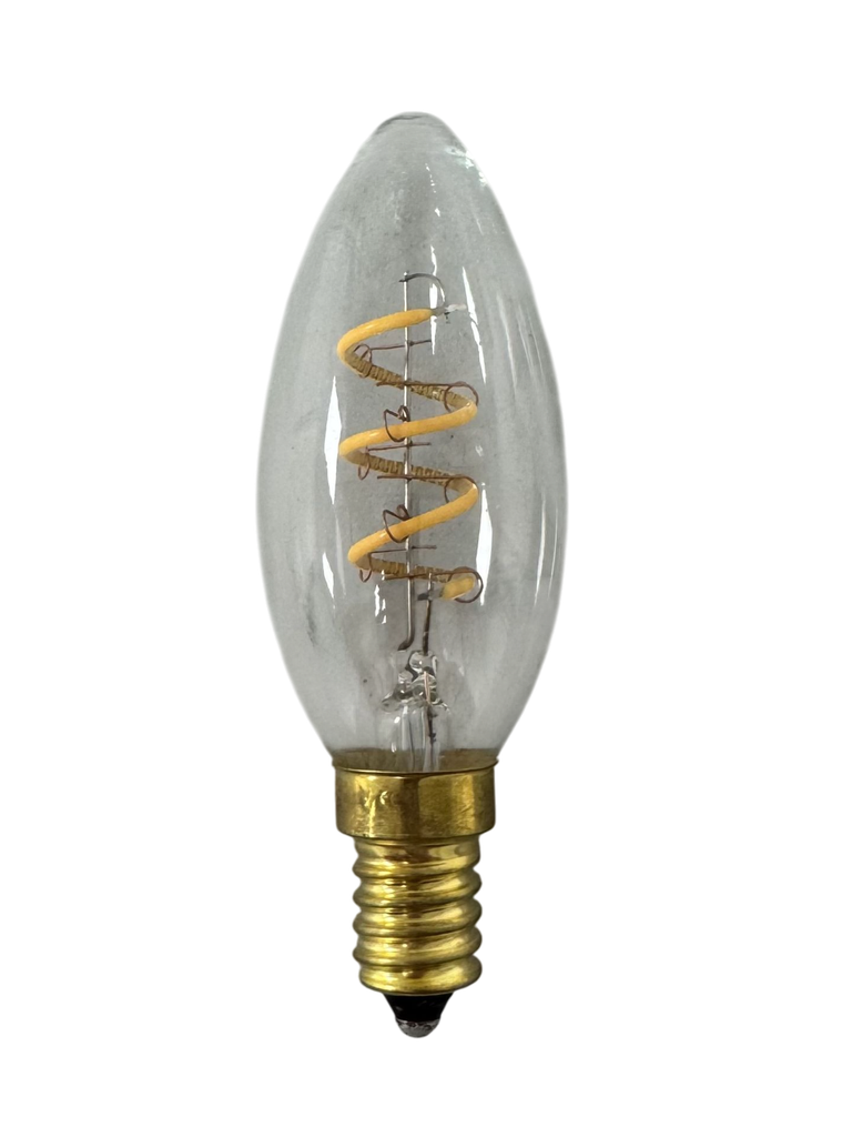 Candle Spiral Filament 2W SES - Clear Dimmable