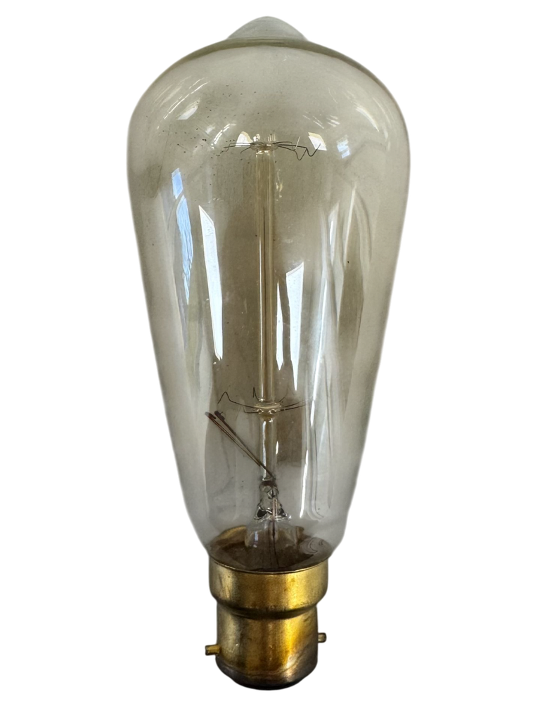 Incandescent Filament Amber Tint 60W BC Dimmable