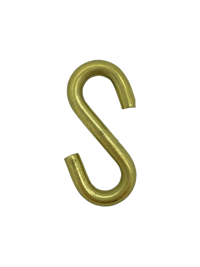 [06076] S Hook - 30mm x 55mm (Brass)