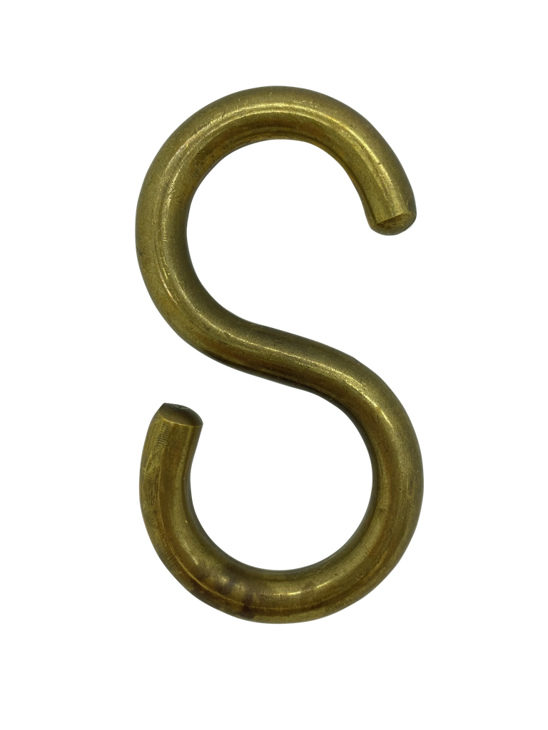 [06254] S Hook - 50mm x 97mm (Brass)