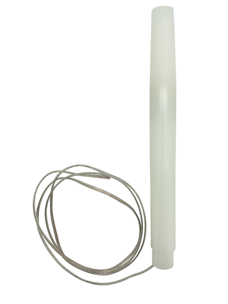 [05718] Prewired French Candle MES 10mm Lampholder - 9" (White)