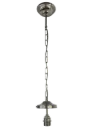 Large Globe E27 Pendant Set 1mtr - Nickel