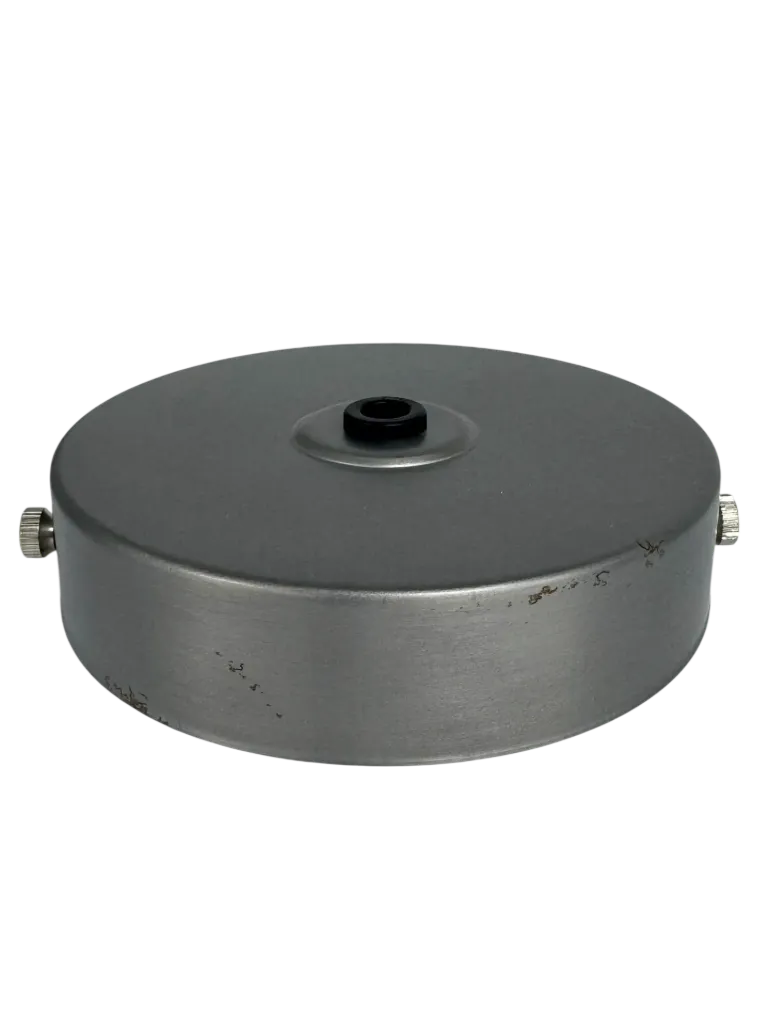 100mm Ceiling Rose, Steel, Slightly Rusted, comes with bracket, sidescrews and cordgrip