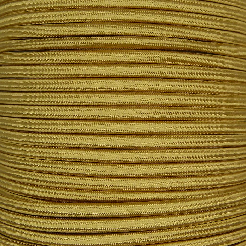 2 Core 0.5mm Flat (Oval) Brass Braided Flex