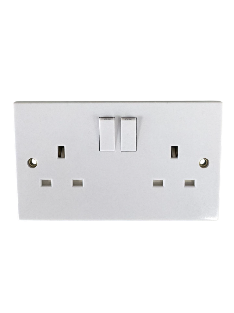 13A 2-Gang Switched Socket