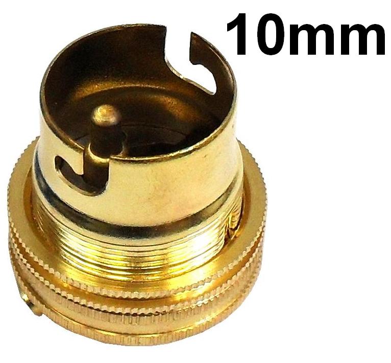 Brass Ecofix BC 10mm Lampholder