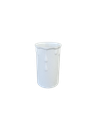 37mm Internal Diameter White Plastic Candle Tube with Wax Drip Effect. Height 70mm.