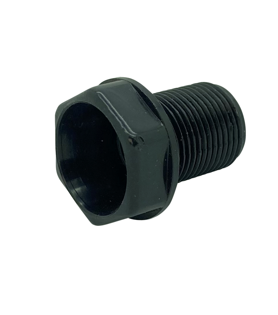 Black Plastic Pottery Nipple 13mm
