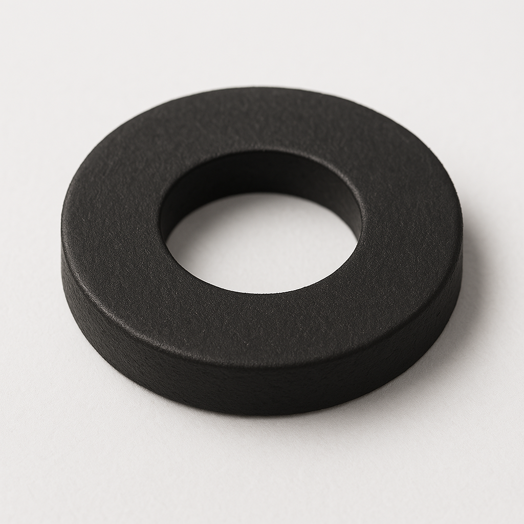 [05695] Rubber Washer Black, Diameter 20mm with 10mm hole