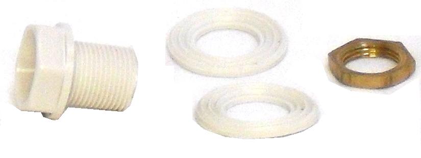 Plastic Nipple, Washers & Nut (13mm) Kit