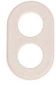 [05273] Cable Restraint 2 hole White