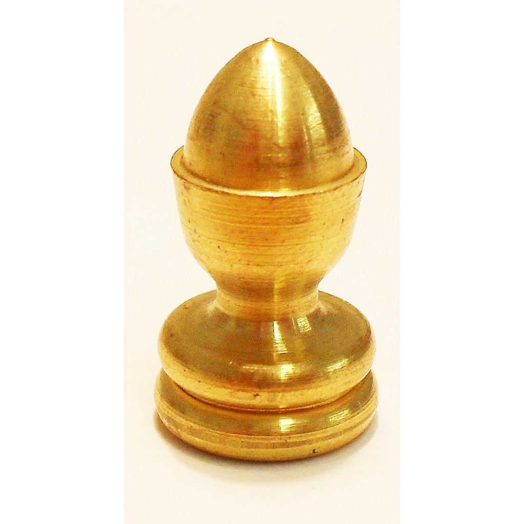 [05275] Finial Ornamental Taper Brass
