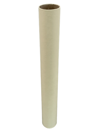 [05575] 42mm Internal Diameter Cream Card Candle Tube - Height 356mm