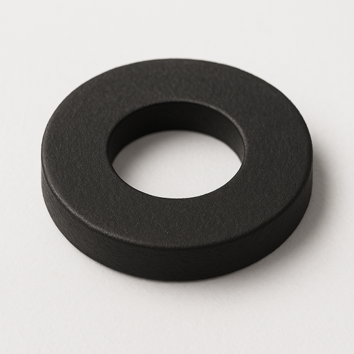 [05695] Rubber Washer Black, Diameter 20mm with 10mm hole