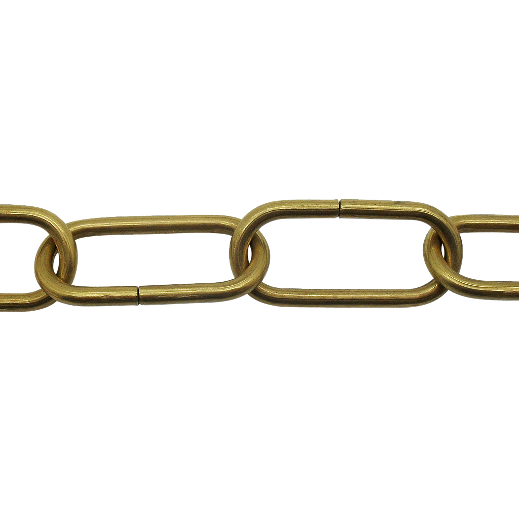 [05439] Solid Unpolished Brass Ceiling Chain