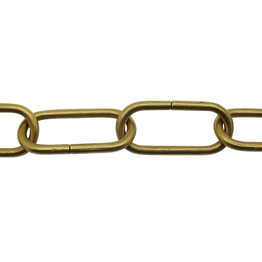 [05439] Solid Unpolished Brass Ceiling Chain