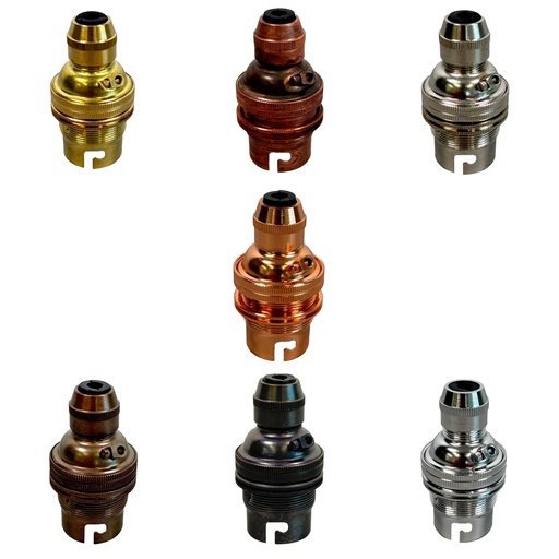 [B22 Lampholder] Metalbrite BC Cordgrip Lampholder