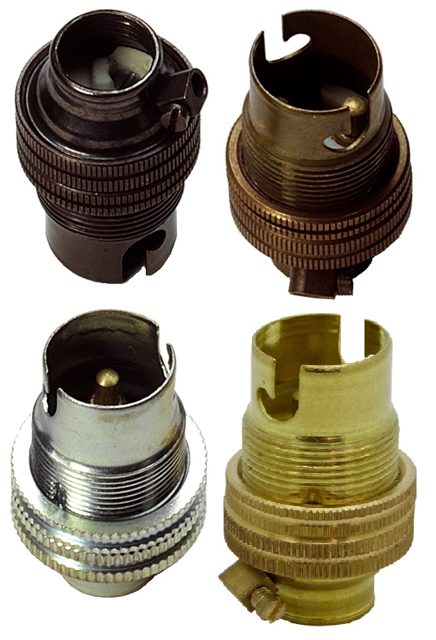 [B15 Lampholder] Metalbrite SBC Half Inch Lampholder