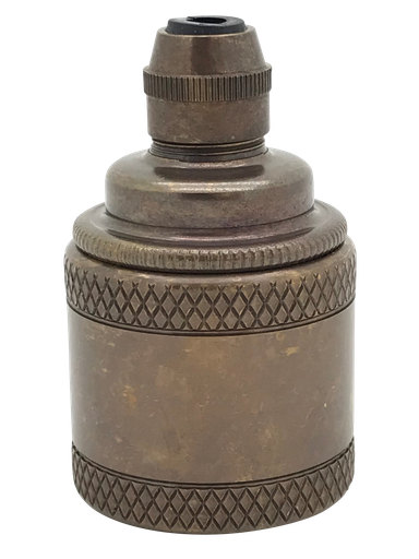 [05986] Metalbrite ES Cordgrip Lampholder [Decorative Knurled Skirt]