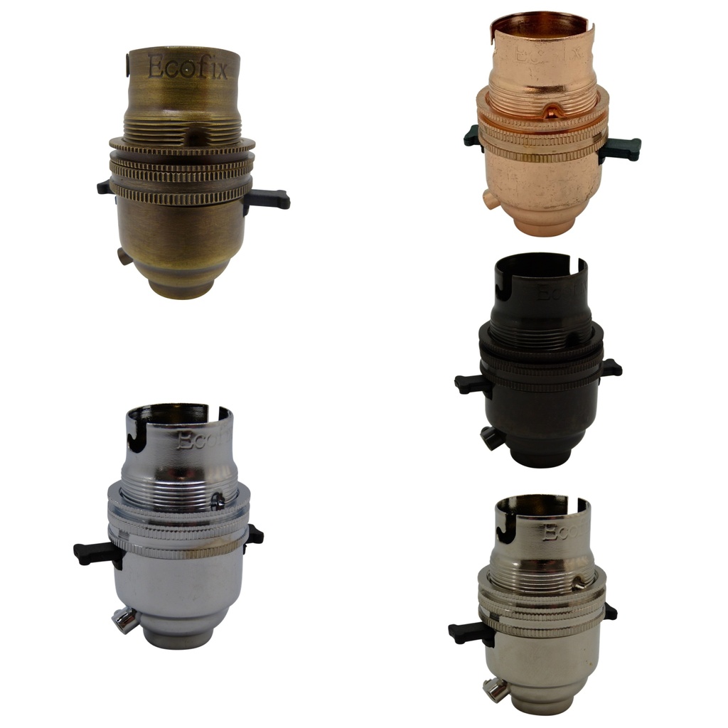Ecofix Switched BC Half Inch Lampholder Lampfix