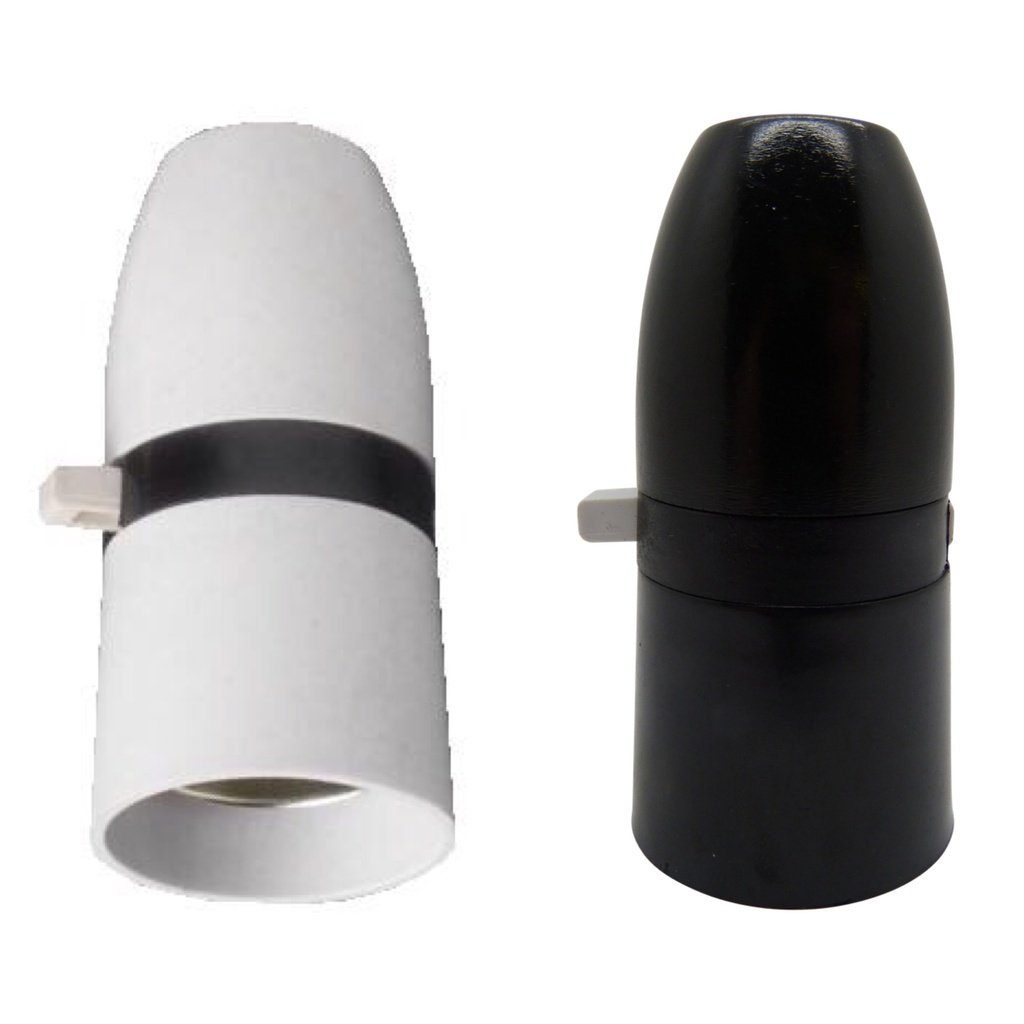 [B22 Lampholder] Plastic Switched BC Half Inch Lampholder