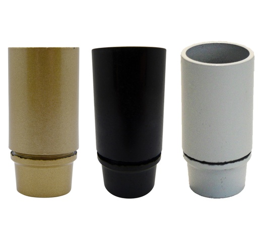 [E14 Lampholder] Plastic Bakelite SES 10mm Lampholder [Smooth Skirt]