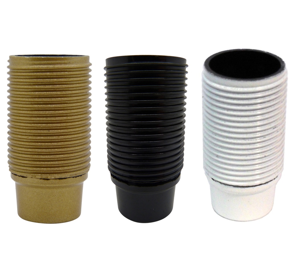 [E14 Lampholder] Plastic SES 10mm Lampholder [Threaded Skirt]