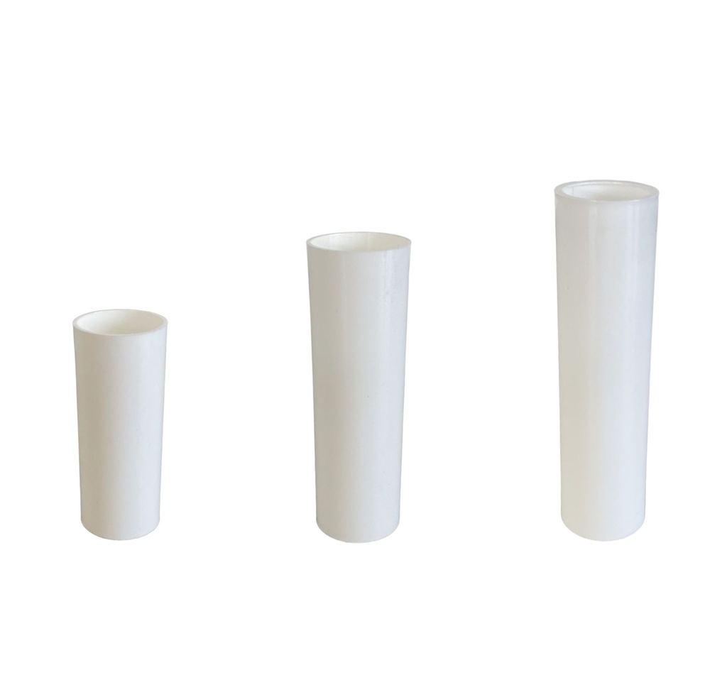 [Candle Sleeve] 24mm Internal Diameter White Plastic Candle Tube