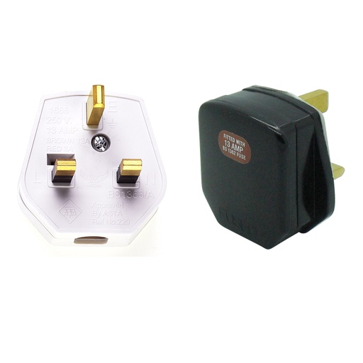 [13A Plug Top] 13A Plug Fused 13A Quality Bakelite Style Finish