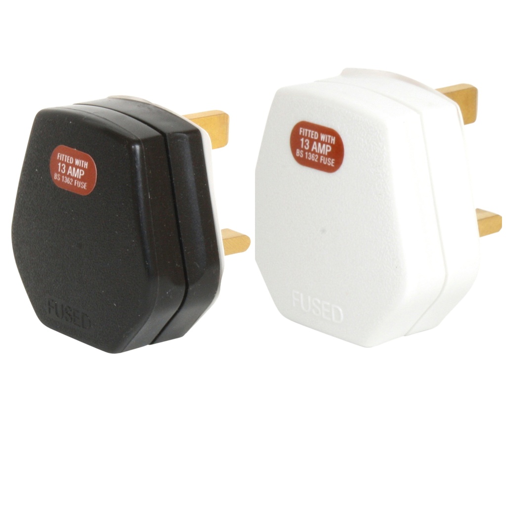 [13a Plug] 13A Plug Fused 13A Resilient Body