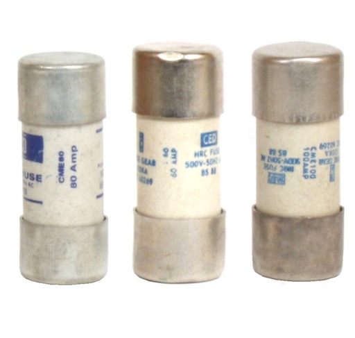 [Cartridge Fuse] Consumer Unit Fuse, Diameter - 22.2mm Diameter x 55mm Height