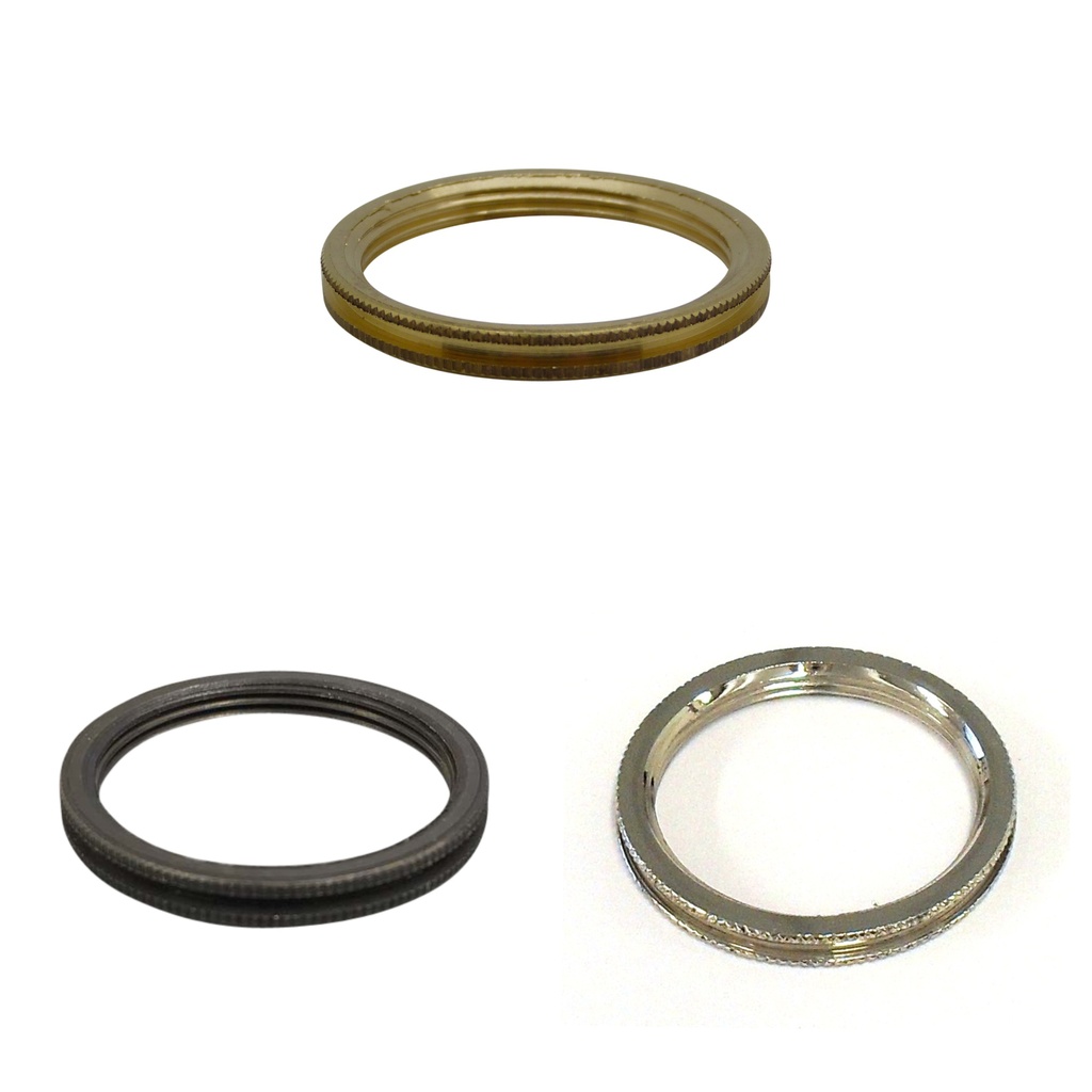 Milled Metal Shade Locking Ring for Standard Metal BC / B22 Lampholders Lampfix