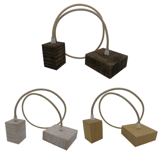 [E27 Pendant] Wood Pendant