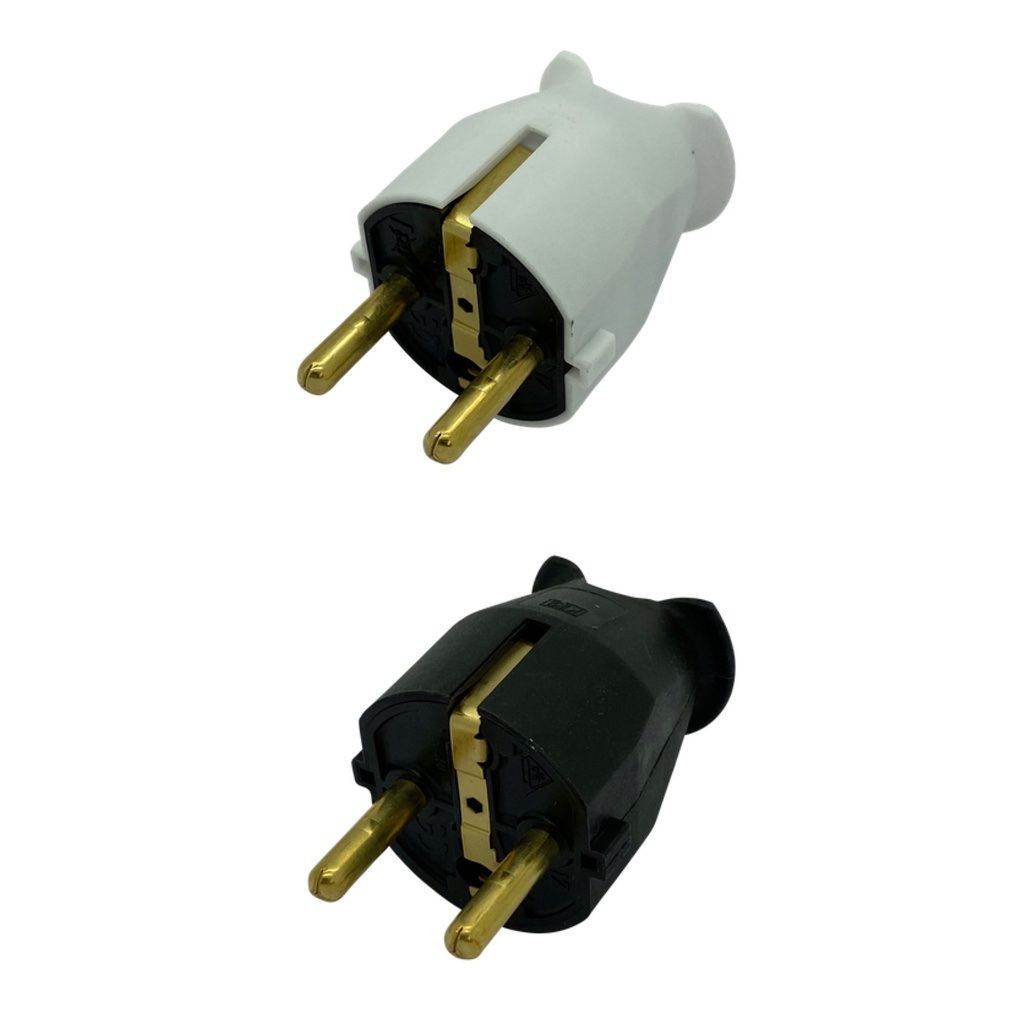 [European Plug] Schuko Plug 2 Pin + Earth