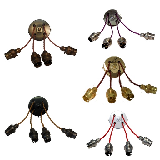 [Metalbrite Pendant] 4-Drop Pendant