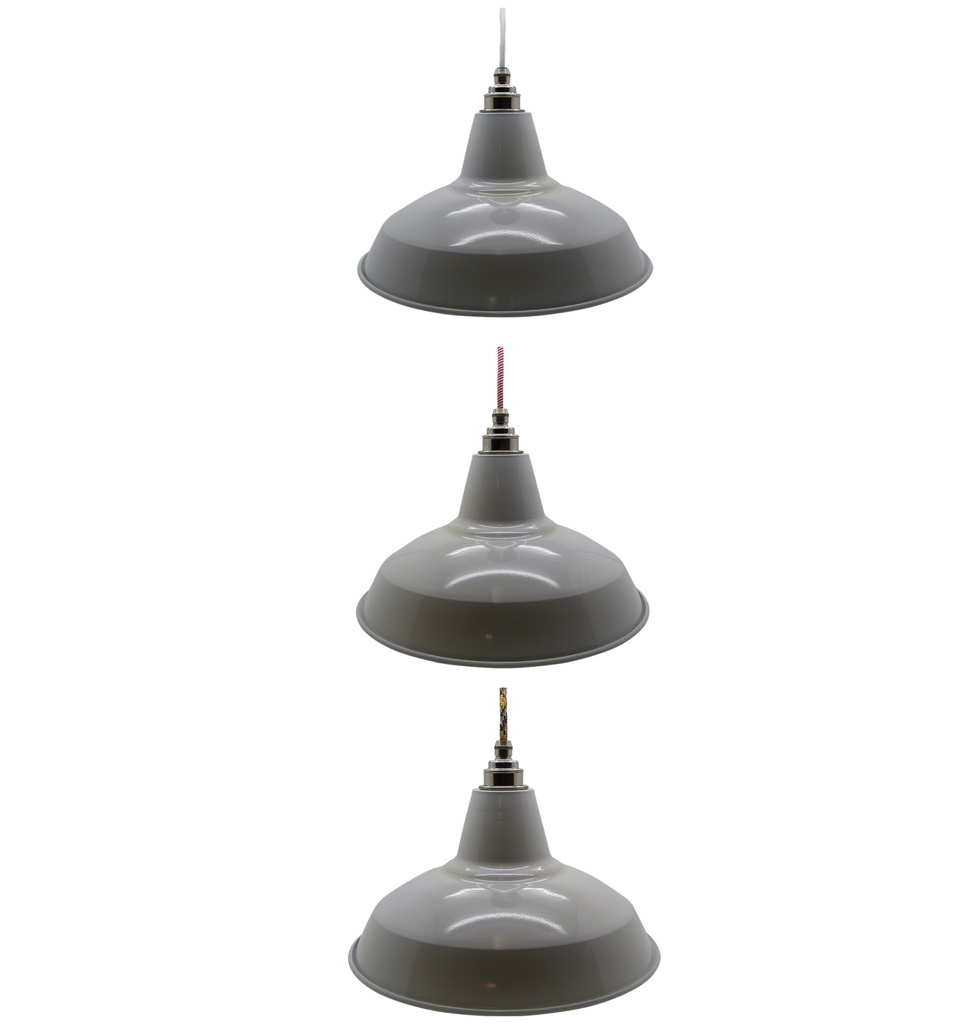 [William Estridge] White Industrial Shade Pendant